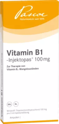VITAMIN B1 Injektopas 100 mg Injektionslösung 100X2 ml Injektionslösung
