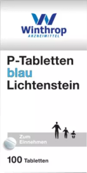 P TABLETTEN blau 8 mm Teilk. 100 St Tabletten