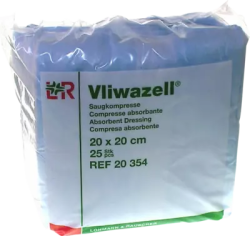 VLIWAZELL Saugkompressen 20x20 cm unsteril 25 St Kompressen