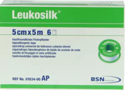LEUKOSILK 5 cmx5 m 6 St Pflaster