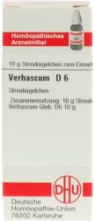 VERBASCUM D 6 Globuli 10 g Globuli