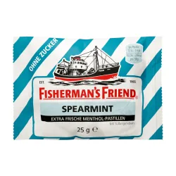 FISHERMANS FRIEND Spearmint ohne Zucker Pastillen 25 g Pastillen