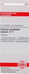 CUPRUM OXYDATUM nigrum D 4 Tabletten 80 St Tabletten