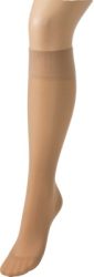 COMPRESSANA Calypso 140den Kniestrümpfe Größe 2 Softbeige silk 2 St