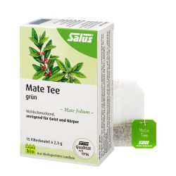 Salus Mate Tee grün Kräutertee Mate folium Bio  15 St Filterbeutel