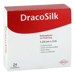 DracoSilk Rollenpflaster 1,25 cm x 5 m 24 St Pflaster