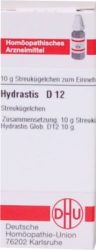 HYDRASTIS D 12 Globuli 10 g Globuli