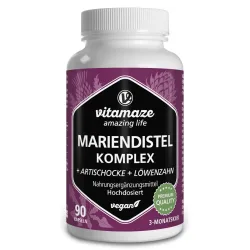 vitamaze MARIENDISTEL KOMPLEX + ARTISCHOCKE + LÖWENZAHN 90 St Kapseln