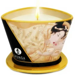 Shunga Massage Candle[White], Vanille - Amorana