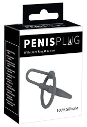 ?Penisplug With Glans Ring? mit Eichelring, komplett aus Silikon