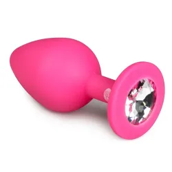Diamond Butt Plug Pink Medium