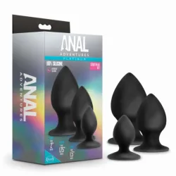 Anal Adventures Platinum Anal Stout Plug Kit