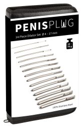 ?14-Piece Dilator Set?, verschiedene Ø und Gewichte sortiert in edlem Etui