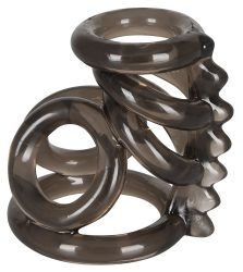 Penisring ?Cockring? mit Hodenring und gezacktem Verbindungssteg