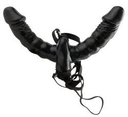 ?Vibrating Double Delight Strap-On? mit Doppelvibrator