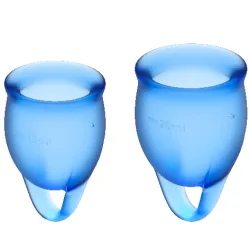 Satisfyer -  Feel Confident Menstrual Cup, One Size, Nachtblau