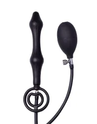 Inflatable Anal Plug with Double Balloon and Pump