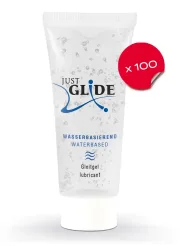Just Glide Wasserbasierend Gleitgel 100 x 20 ml Transparent