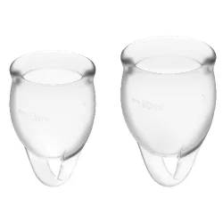Satisfyer -  Feel Confident Menstrual Cup, One Size, Weiss