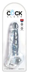 Naturdildo ?8?-Cock with Balls? mit Saugfuß