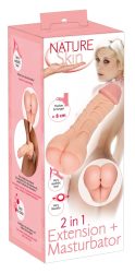 Penishülle ?2in1 Extension + Masturbator?, 21 cm lang, 13 cm tief