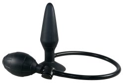Analplug ?True Black?, 15 cm, zum Aufpumpen