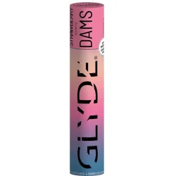 Sheer Glyde Dams Laminas Latex Oralsex Erdbeere 4 Stück
