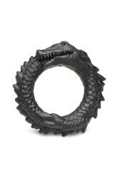 Black Caiman Silicone Cock Ring