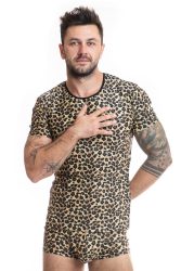 Herren T-Shirt 053556 Leopard