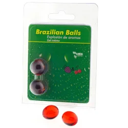 Taloka 2 Brasilianische Kugeln Erdbeere & Kirsch Intim-Gel