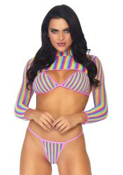 Leg Avenue Rainbow Top string & crop top