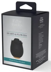Fifty Shades of Grey Black Rose Silikon-Klitoris Saugstimulator