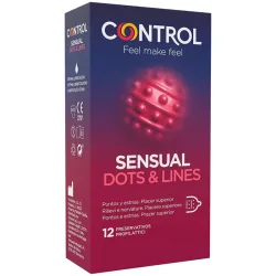 Control Sensual Dots & Lines Kondome 12 Stück
