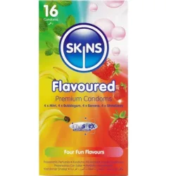 Skins Premium Kondome Geschmacksmix 16 Stück