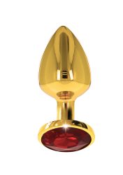 Taboom Butt Plug With Diamond Jewel M Red