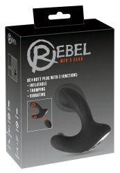 Analplug ?RC Butt Plug with 3 functions? zum Aufpumpen, 10 Vibrations-/Pulsationsmodi, wiederaufladbar