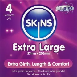 Skins Extra Grosse Premium-Kondome 4 Stück