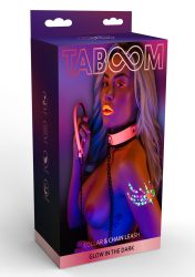 Taboom Glow Collar and Chain Leash