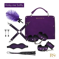 Renees Soiree Kinky Me Softly BDSM Set Black Purple