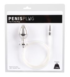 Penis- und Analplug mit Verbindungsschlauch ?P*** to A**?