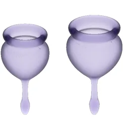 Satisfyer -  Feel Good Menstrual Cup, 2 Stück, Violett
