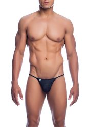 MOB Microfiber V-String Black