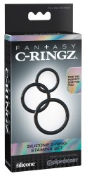 3-teiliges Penisring-Set ?Silicone 3-Ring Stamina Set?, aus Silikon