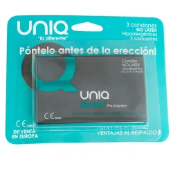 Uniq Smart Latex Free Pre-Erection Kondome 3 Stück