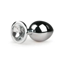 EasyToys Crystal Plug Anal Plug[Stainless steel-Medium], Medium - Amorana
