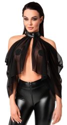 Noir Handmade Cape-Style Top