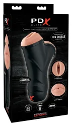 Masturbator ?Double Penetration Vibrating Stroker? mit 2 Öffnungen