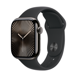 Apple Watch S10 42mm Slate Titanium Case Black Sport Band  ML 64GB Black Sport Band - M/L