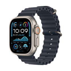Apple Watch Ultra 2 49mm Natural Titanium Case Navy Ocean Band 64GB Navy Ocean Band