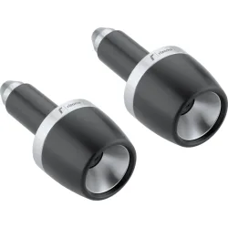 Rizoma Lenkerendenpaar MA532A silber/schwarz - Motorradteile & Ersatzteile - Lenker, Griffe & Hebel